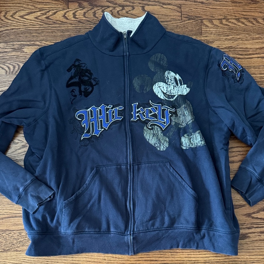 Disney Navy and Cream Fleece Jacket